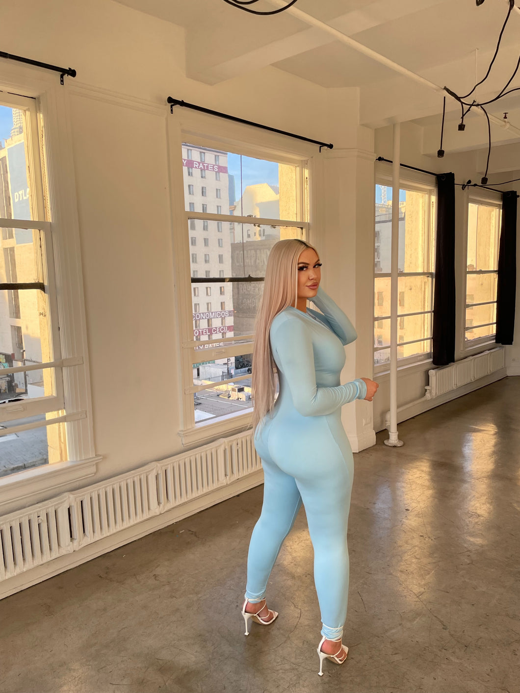 Eve Jumpsuit (Powder Blue)
