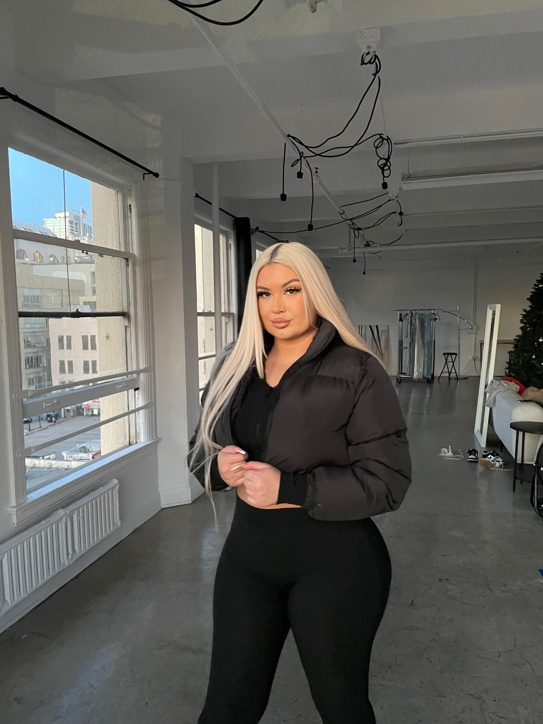 Brenda Puffer Jacket (Black)
