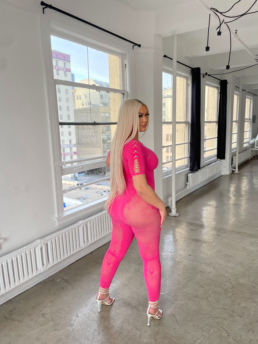 Kelly Body Stocking (Pink)