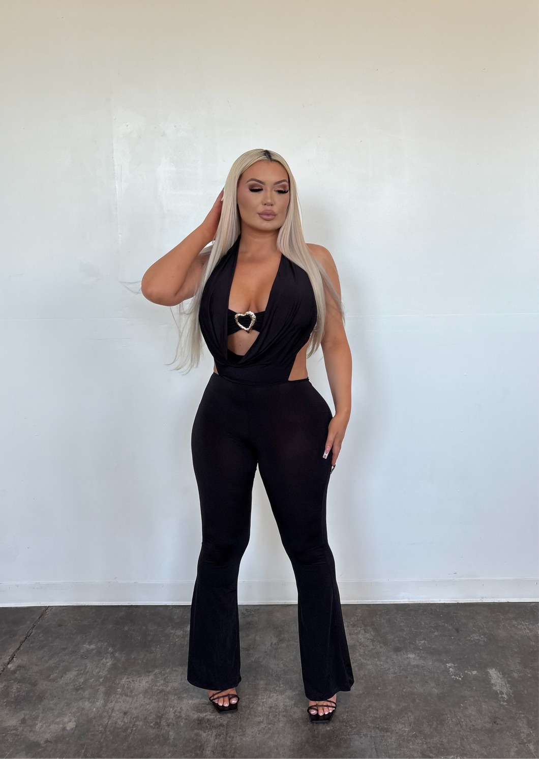Barbie Dreams Halter Jumpsuit – Black