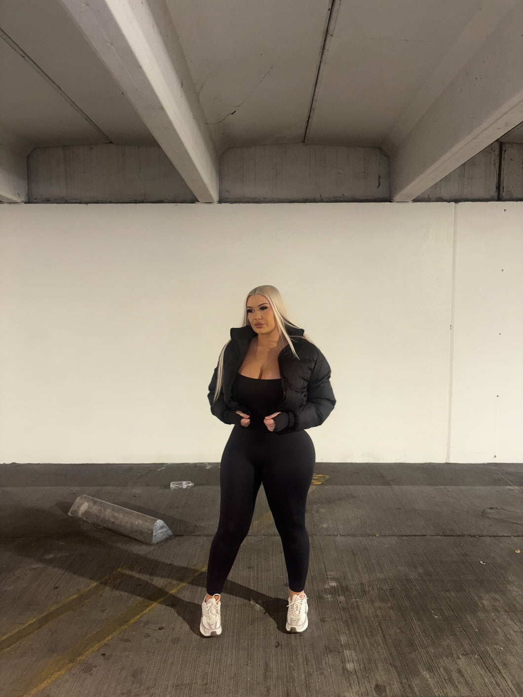 Jet Black Mini Puffer